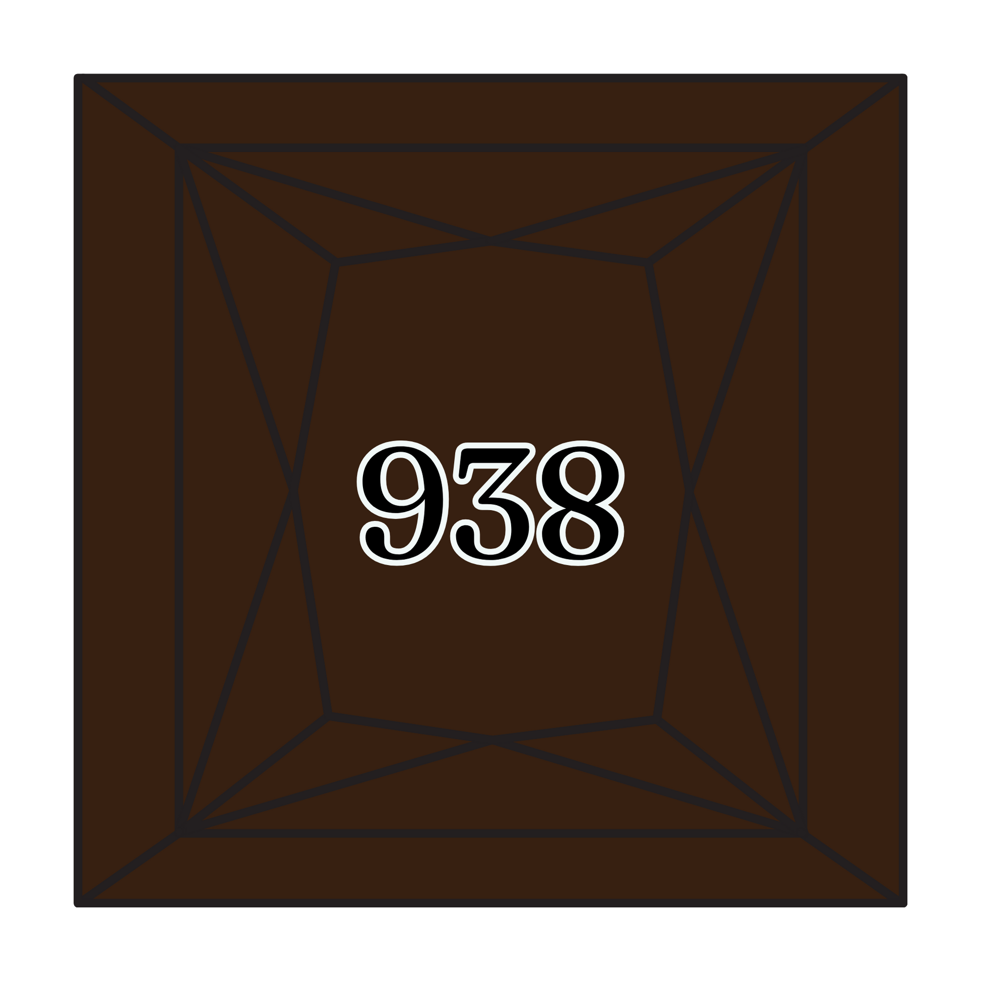 True North Diamond Art Square Diamond Drills 938 - Ultra Dark Coffee Brown - Square Bulk Diamond Drills