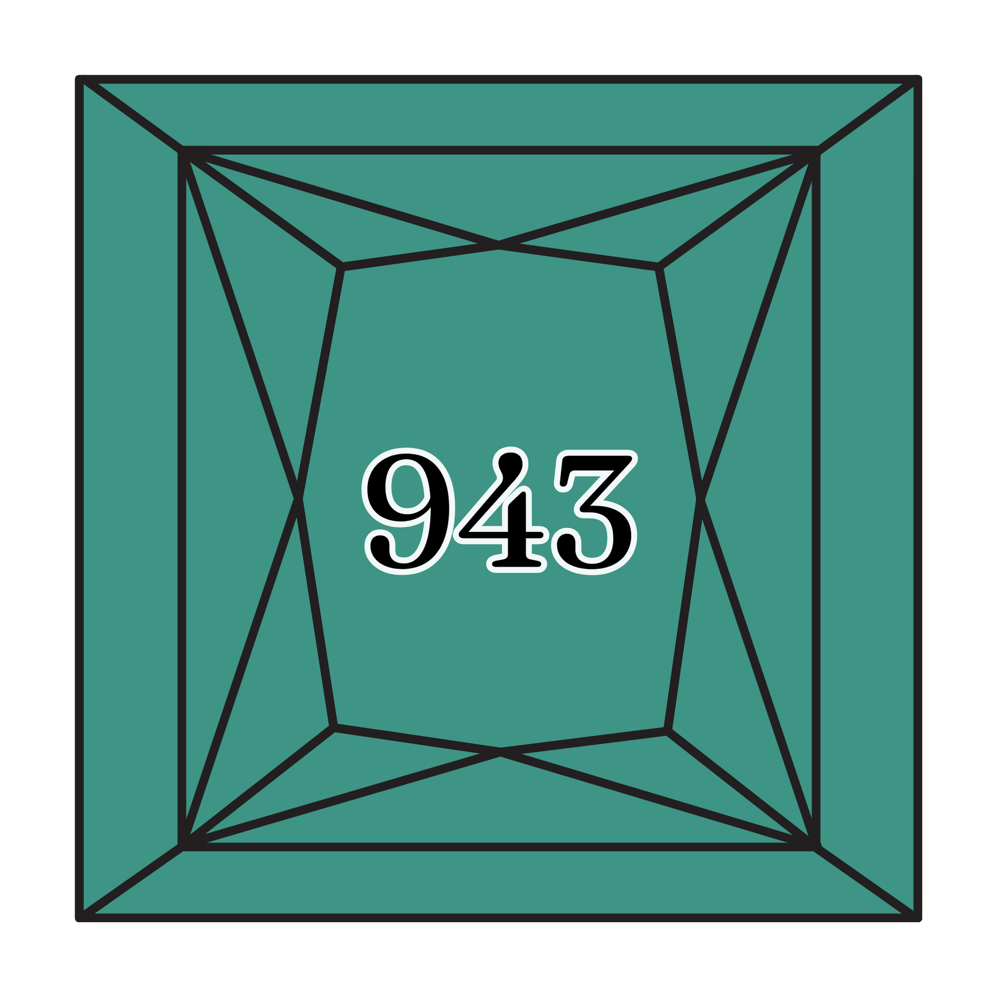 True North Diamond Art Square Diamond Drills 943 - Medium Aquamarine - Square Bulk Diamond Drills