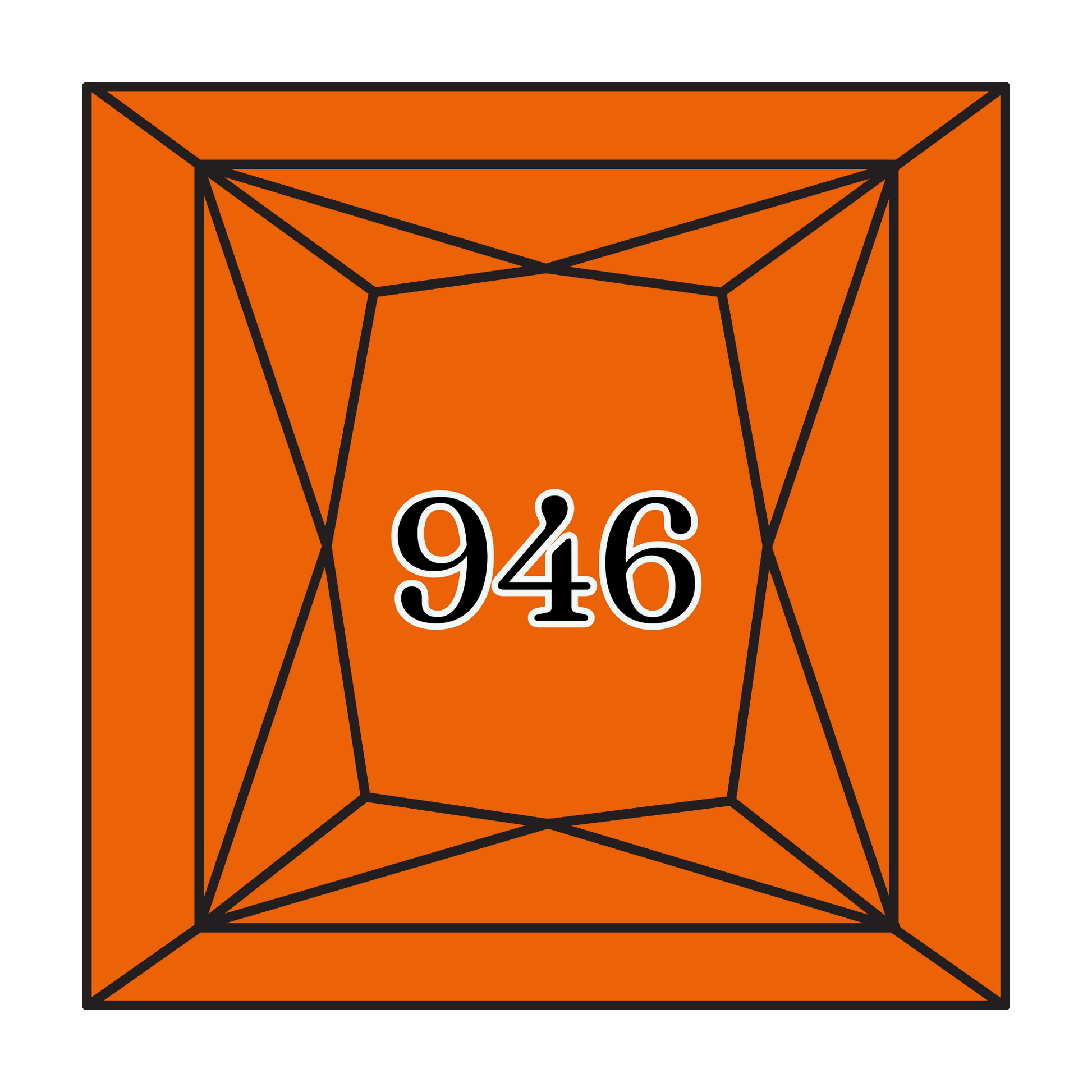 True North Diamond Art Square Diamond Drills 946 - Medium Burnt Orange - Square Bulk Diamond Drills