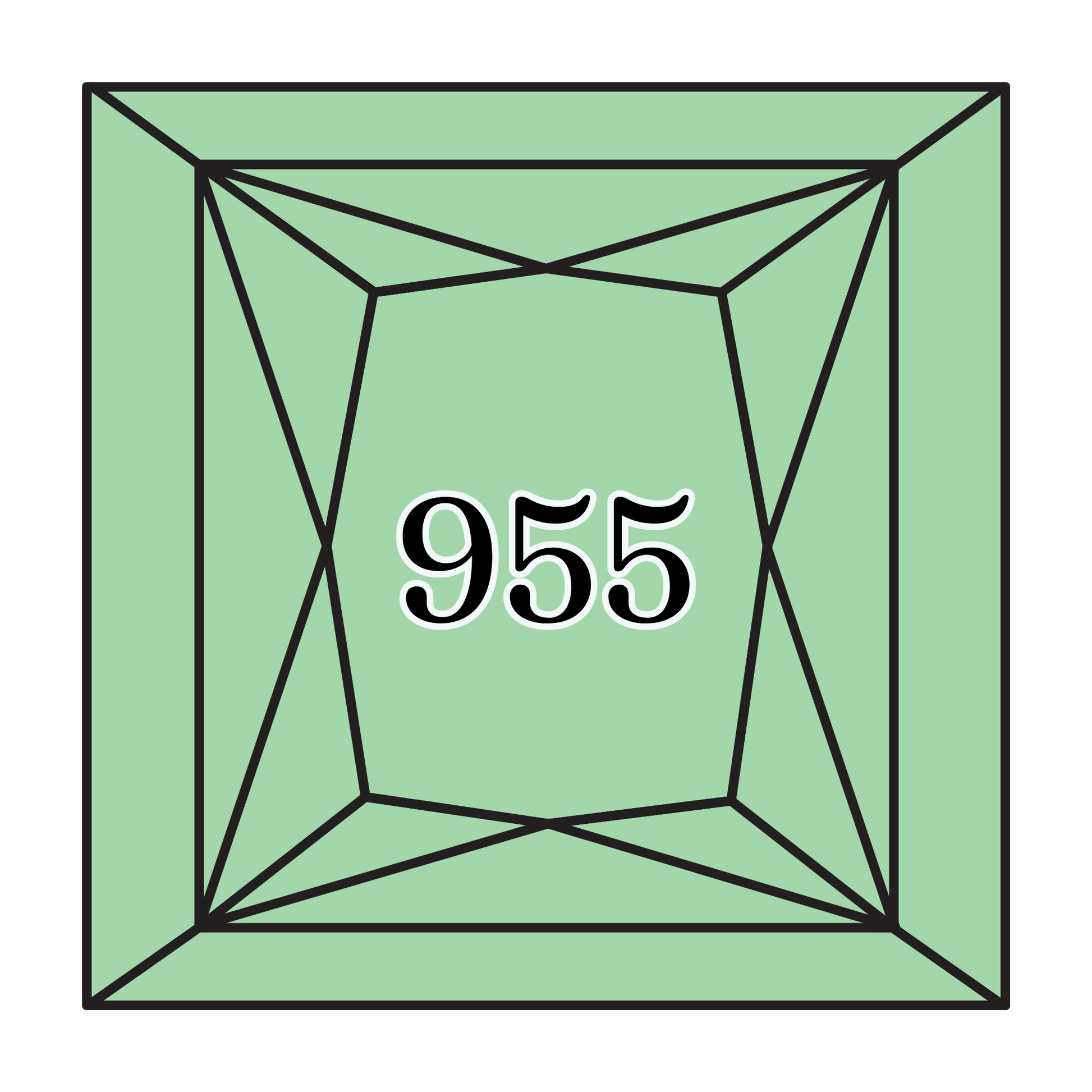 True North Diamond Art Square Diamond Drills 955 - Light Nile Green - Square Bulk Diamond Drills