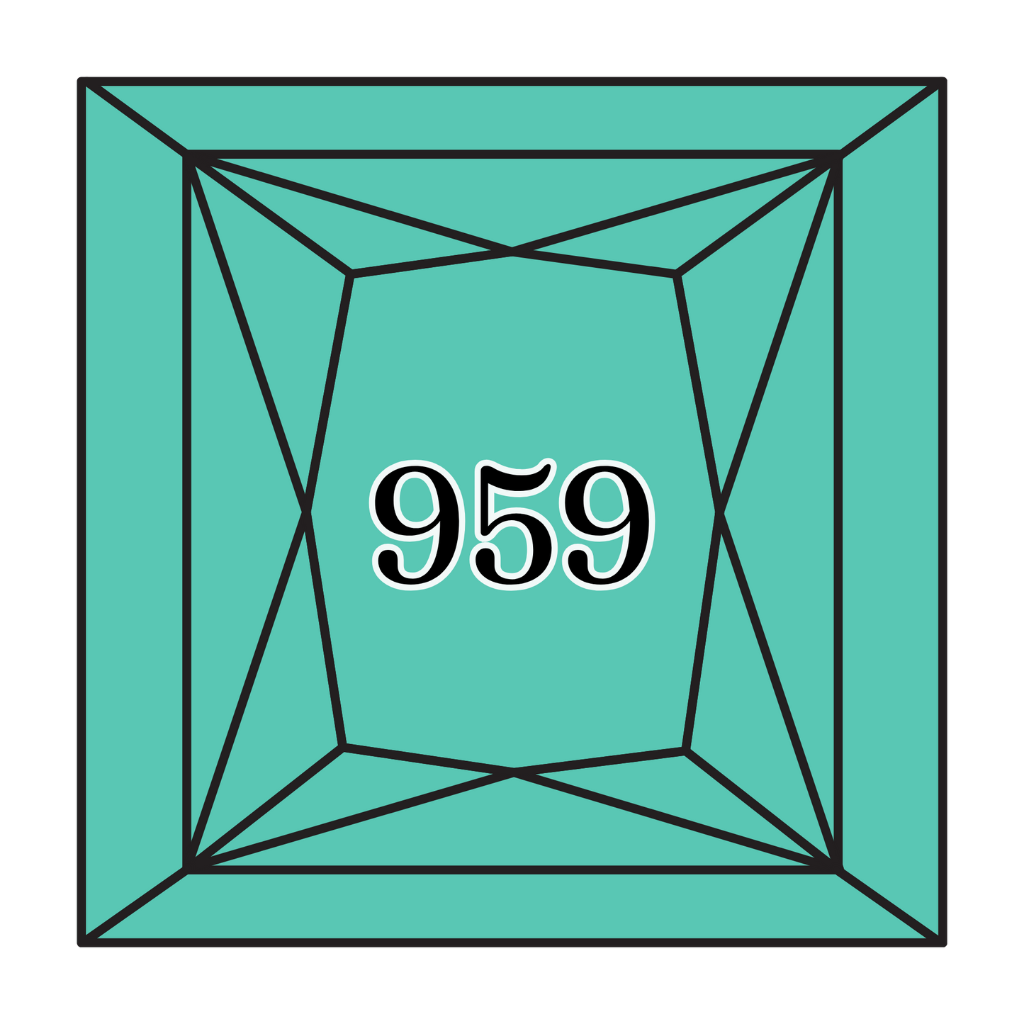 True North Diamond Art Square Diamond Drills 959 - Medium Seagreen - Square Bulk Diamond Drills