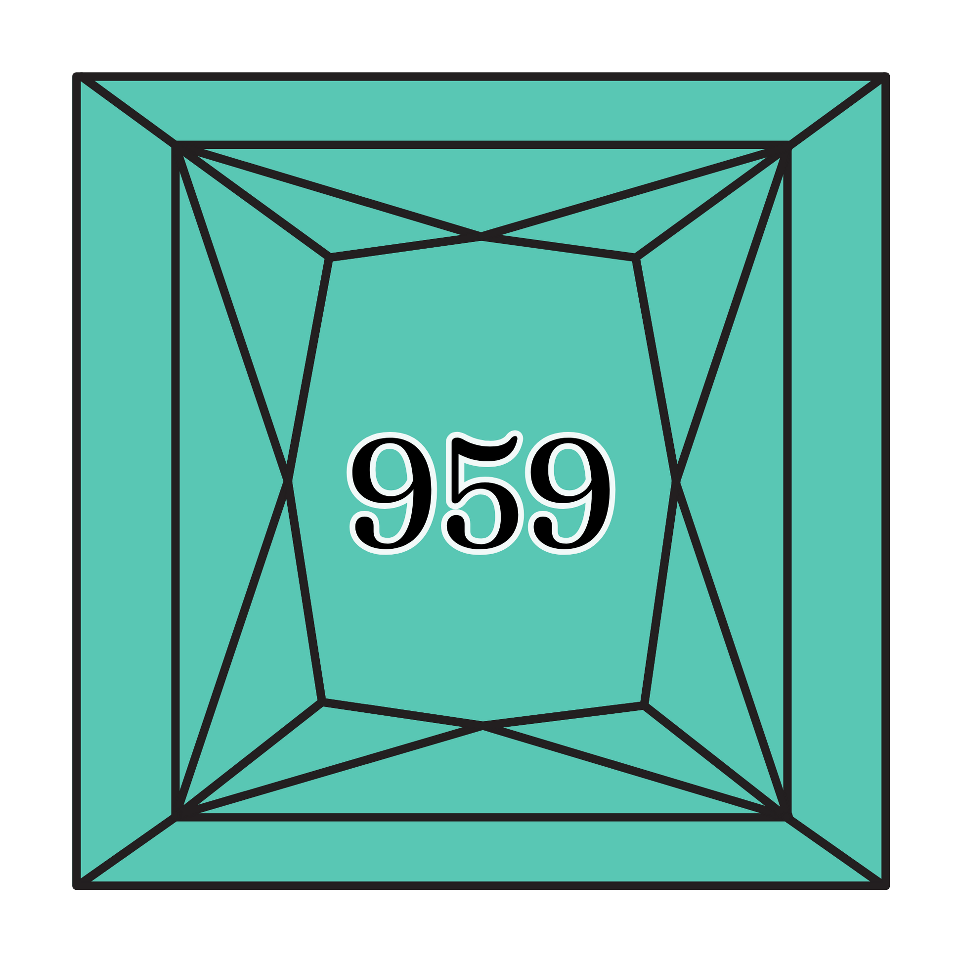 True North Diamond Art Square Diamond Drills 959 - Medium Seagreen - Square Bulk Diamond Drills