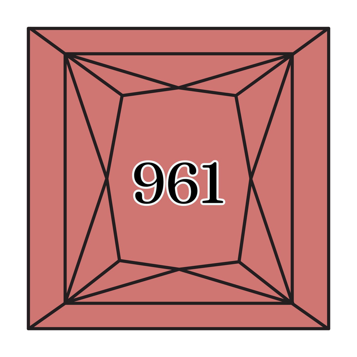 True North Diamond Art Square Diamond Drills 961 - Dark Dusty Rose - Square Bulk Diamond Drills