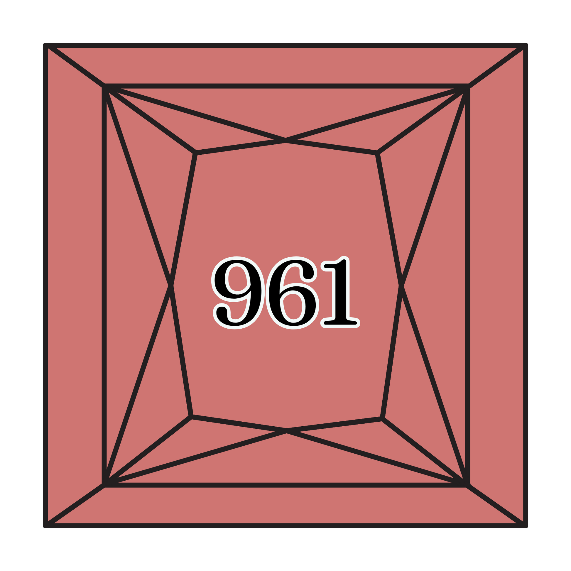 True North Diamond Art Square Diamond Drills 961 - Dark Dusty Rose - Square Bulk Diamond Drills