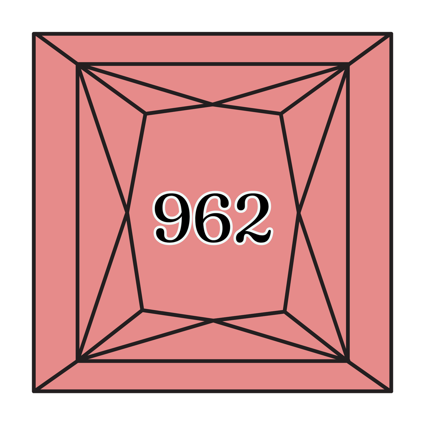 True North Diamond Art Square Diamond Drills 962 -  Medium Dusty Rose - Square Bulk Diamond Drills