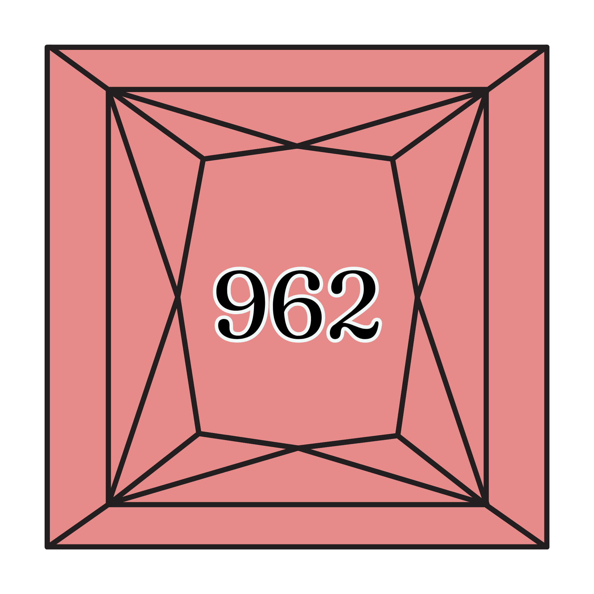 True North Diamond Art Square Diamond Drills 962 -  Medium Dusty Rose - Square Bulk Diamond Drills