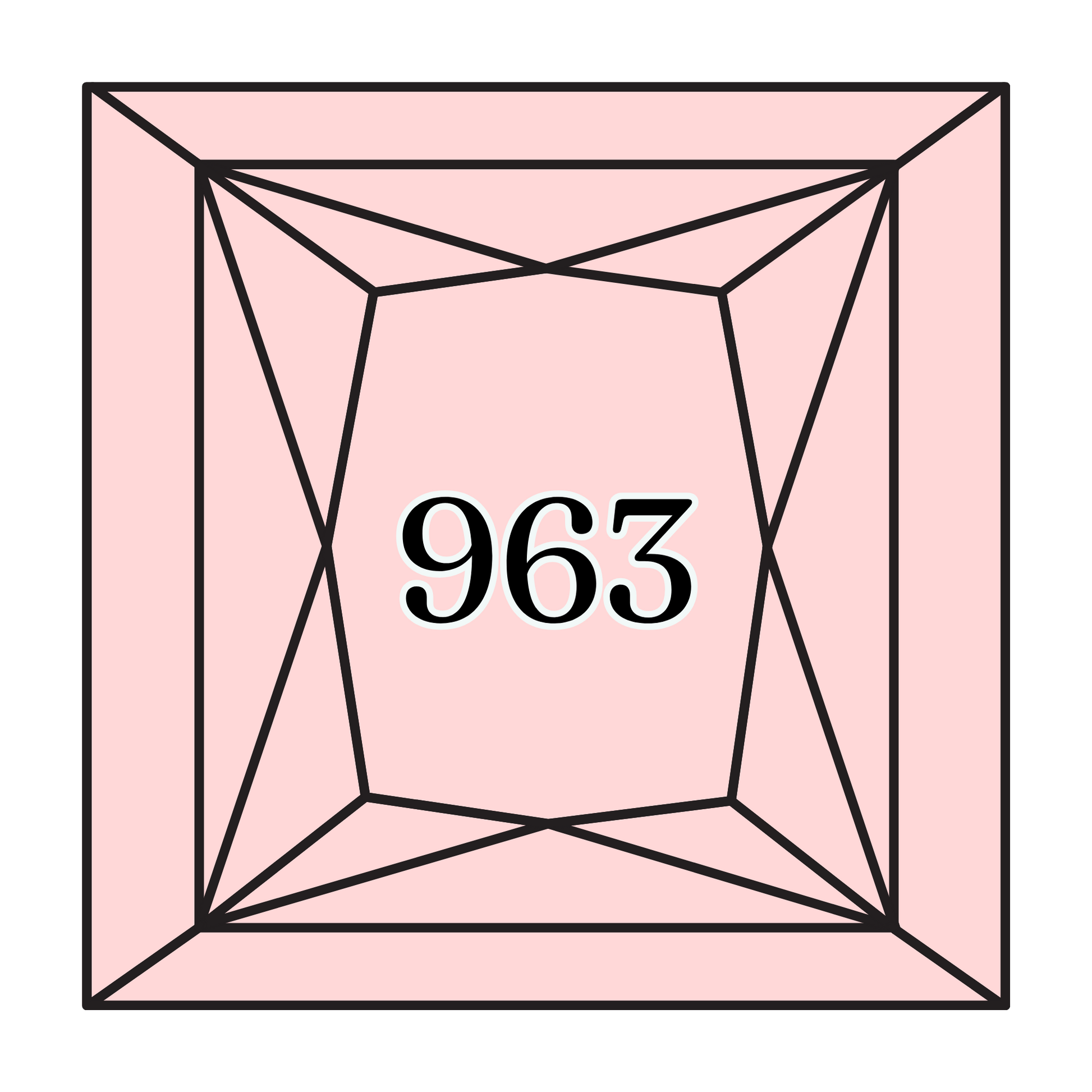 True North Diamond Art Square Diamond Drills 963 - Ultra Very Light Dusty Rose - Square Bulk Diamond Drills