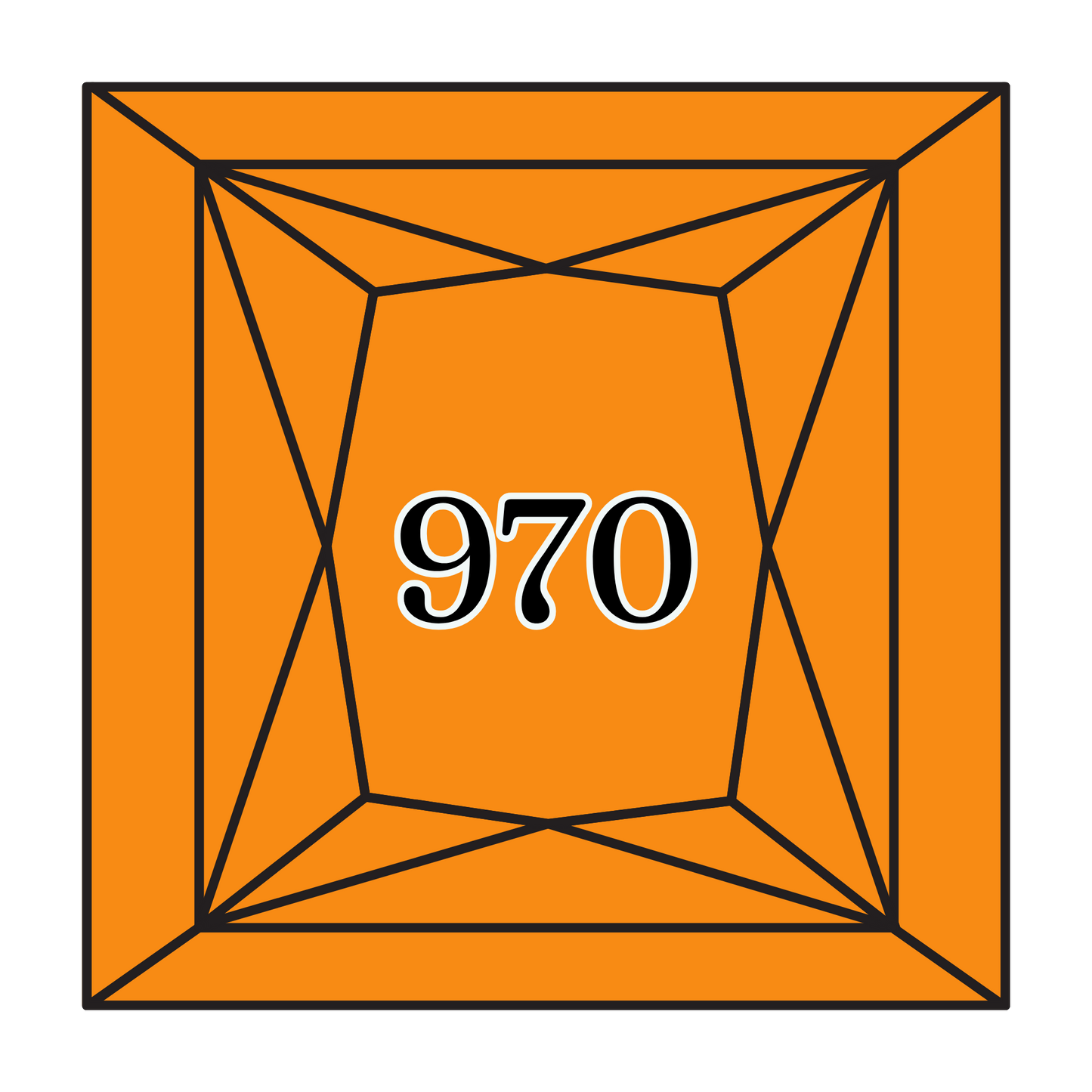 True North Diamond Art Square Diamond Drills 970 -  Light Pumpkin - Square Bulk Diamond Drills