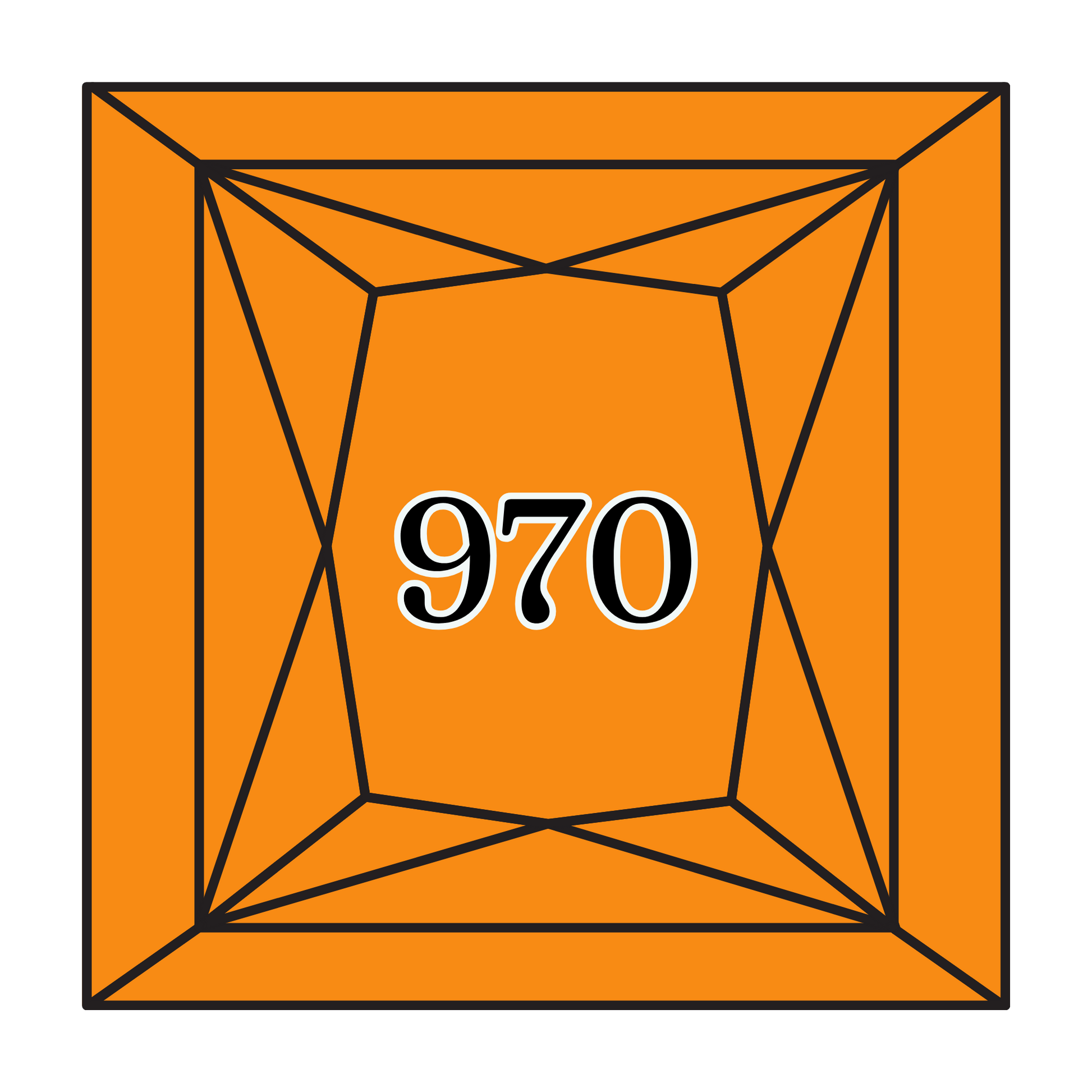 True North Diamond Art Square Diamond Drills 970 -  Light Pumpkin - Square Bulk Diamond Drills