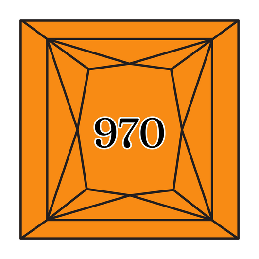 True North Diamond Art Square Diamond Drills 970 -  Light Pumpkin - Square Bulk Diamond Drills