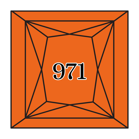 True North Diamond Art Square Diamond Drills 971 -  Pumpkin - Square Bulk Diamond Drills