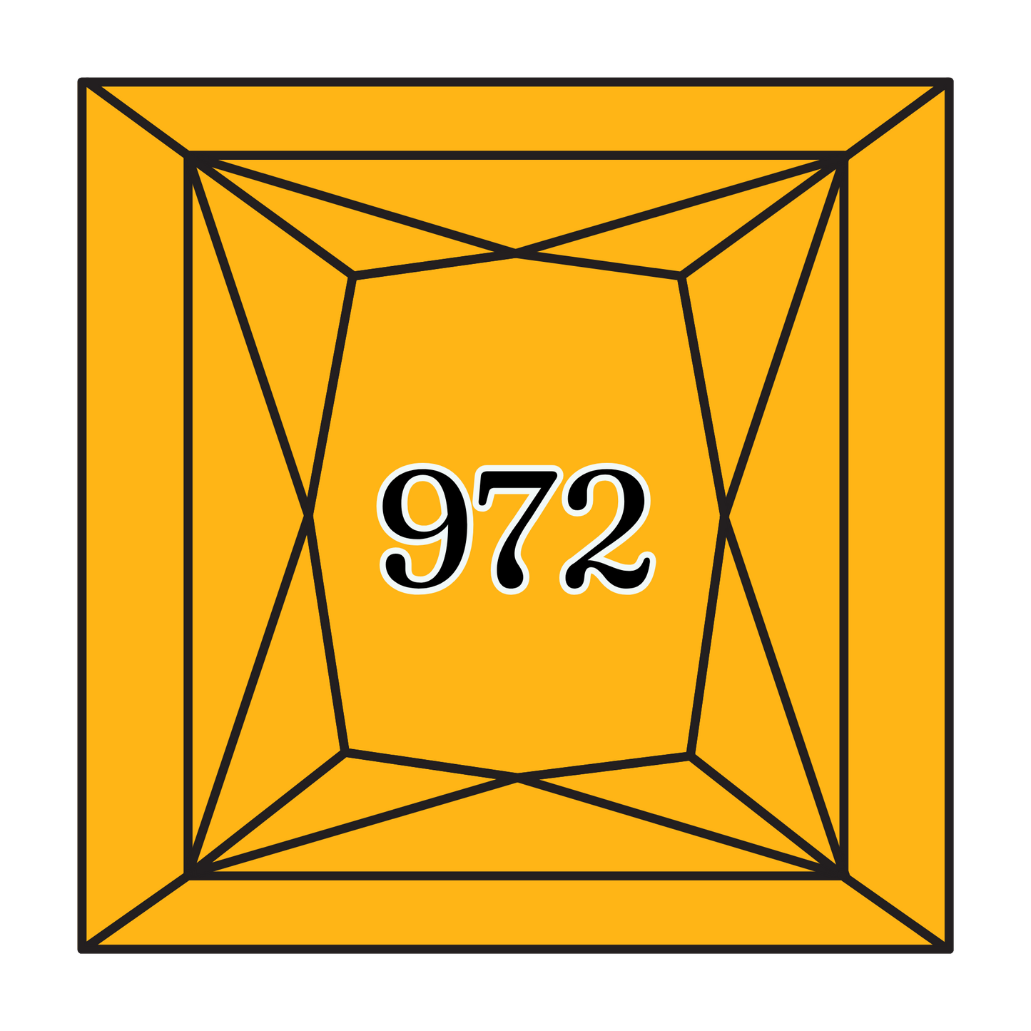 True North Diamond Art Square Diamond Drills 972 - Deep Canary - Square Bulk Diamond Drills