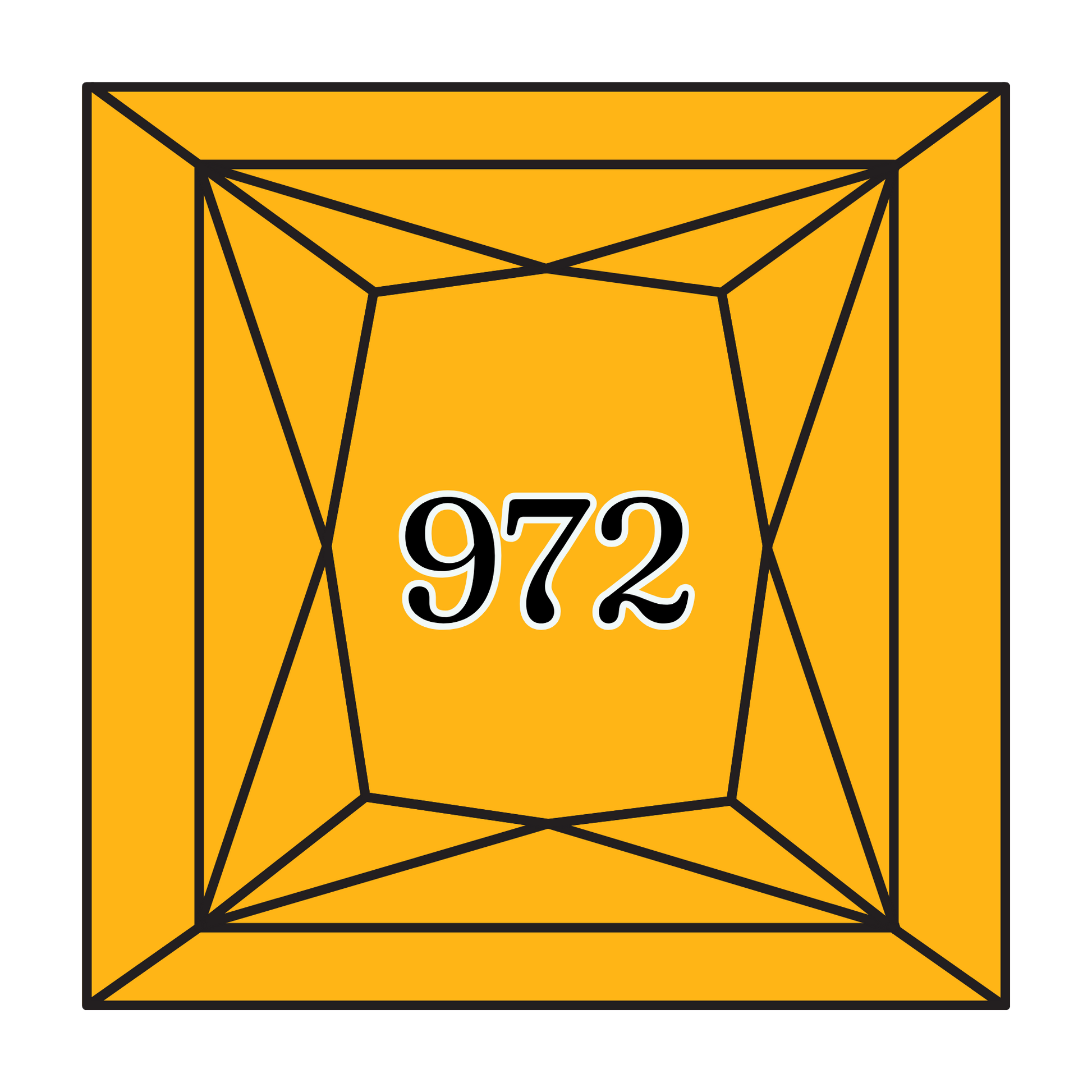 True North Diamond Art Square Diamond Drills 972 - Deep Canary - Square Bulk Diamond Drills