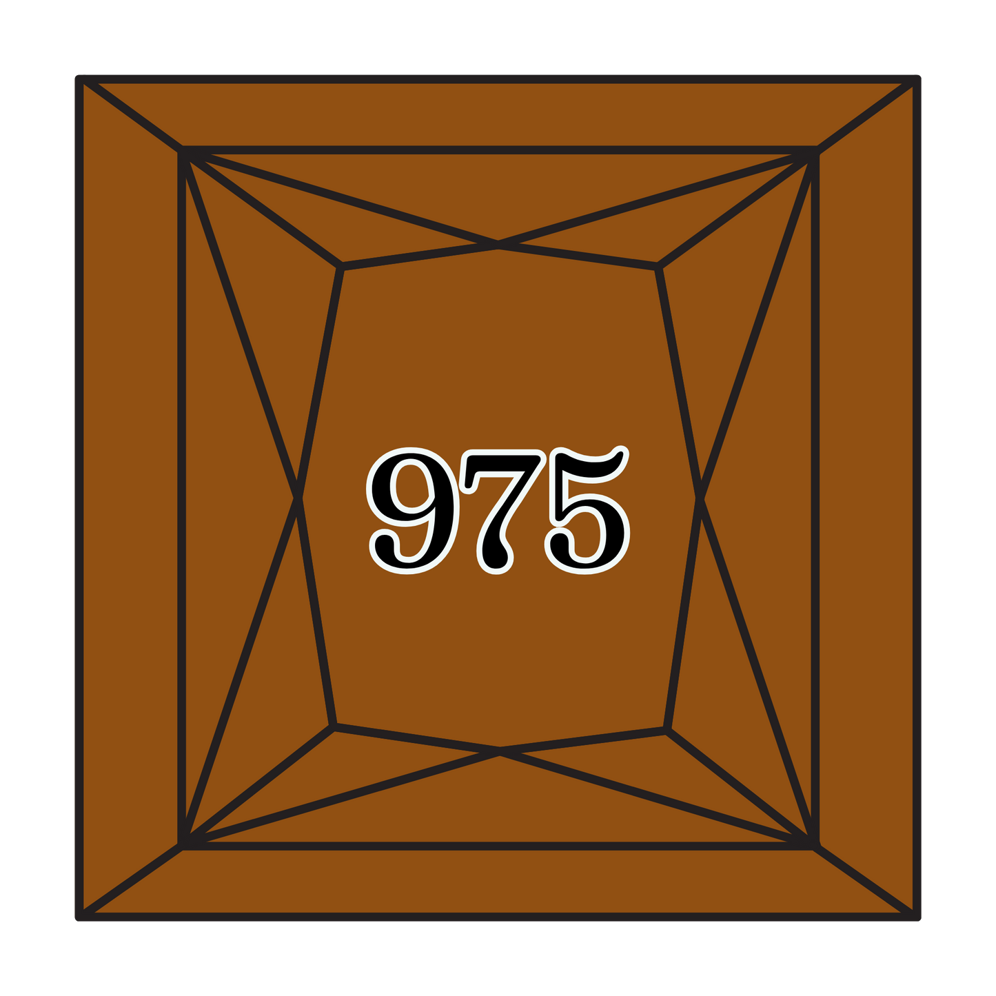 True North Diamond Art Square Diamond Drills 975 - Dark Golden Brown - Square Bulk Diamond Drills