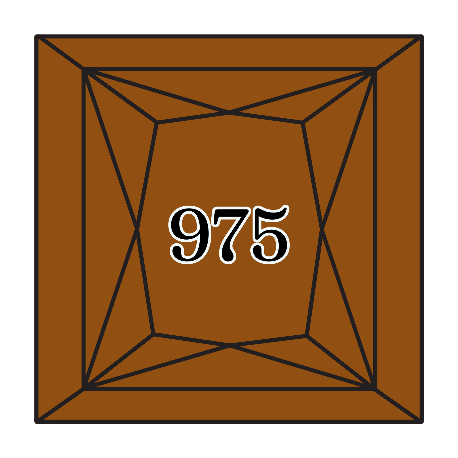 True North Diamond Art Square Diamond Drills 975 - Dark Golden Brown - Square Bulk Diamond Drills