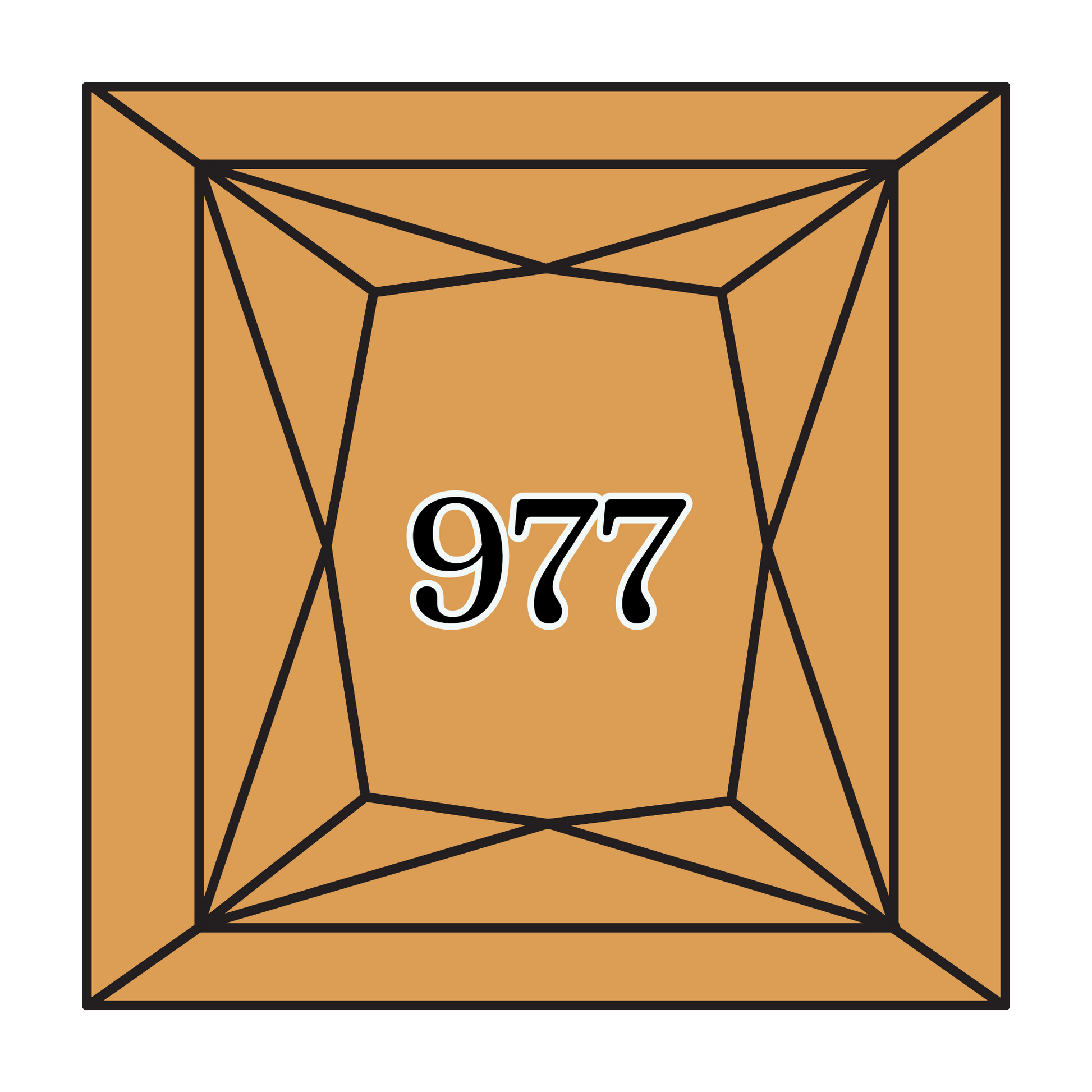 True North Diamond Art Square Diamond Drills 977 - Light Golden Brown - Square Bulk Diamond Drills