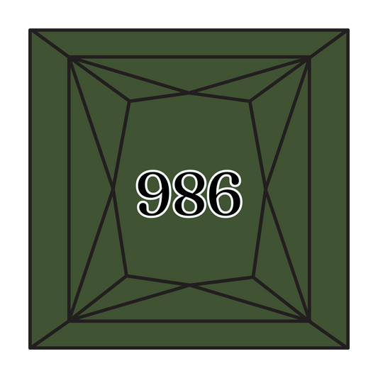 True North Diamond Art Square Diamond Drills 986 - Very Dark Forest Green - Square Bulk Diamond Drills