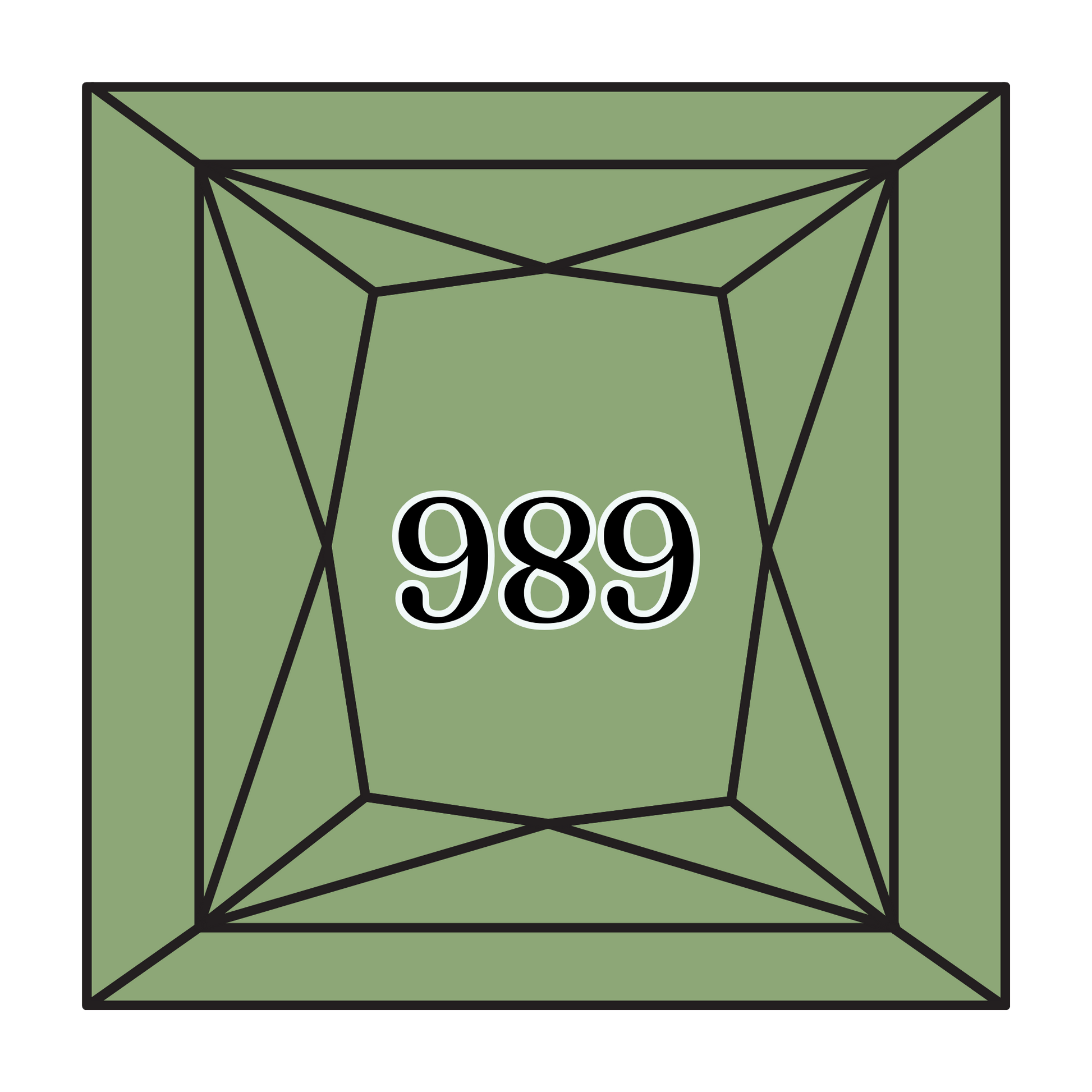 True North Diamond Art Square Diamond Drills 989 - Forest Green - Square Bulk Diamond Drills