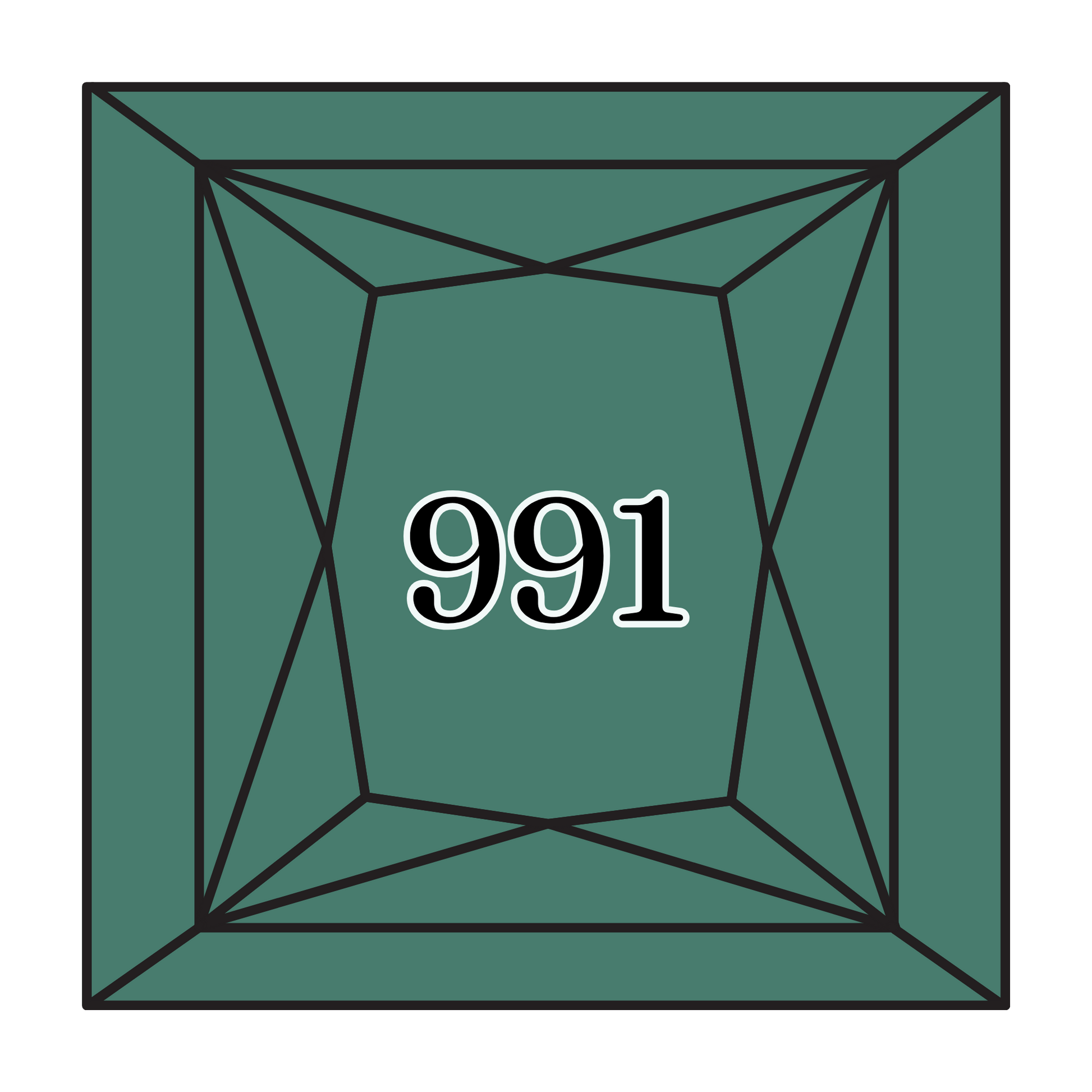 True North Diamond Art Square Diamond Drills 991 - Dark Aquamarine - Square Bulk Diamond Drills