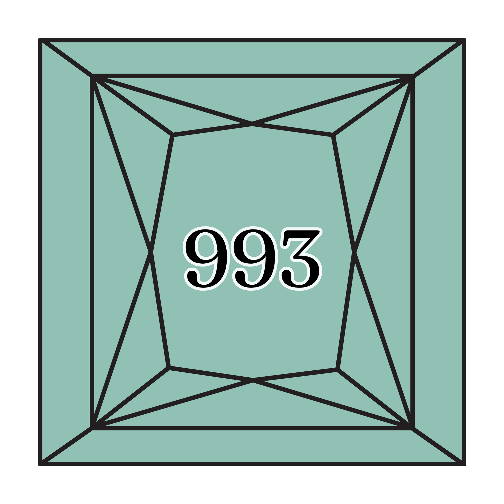 True North Diamond Art Square Diamond Drills 993 - Very Light Aquamarine - Square Bulk Diamond Drills