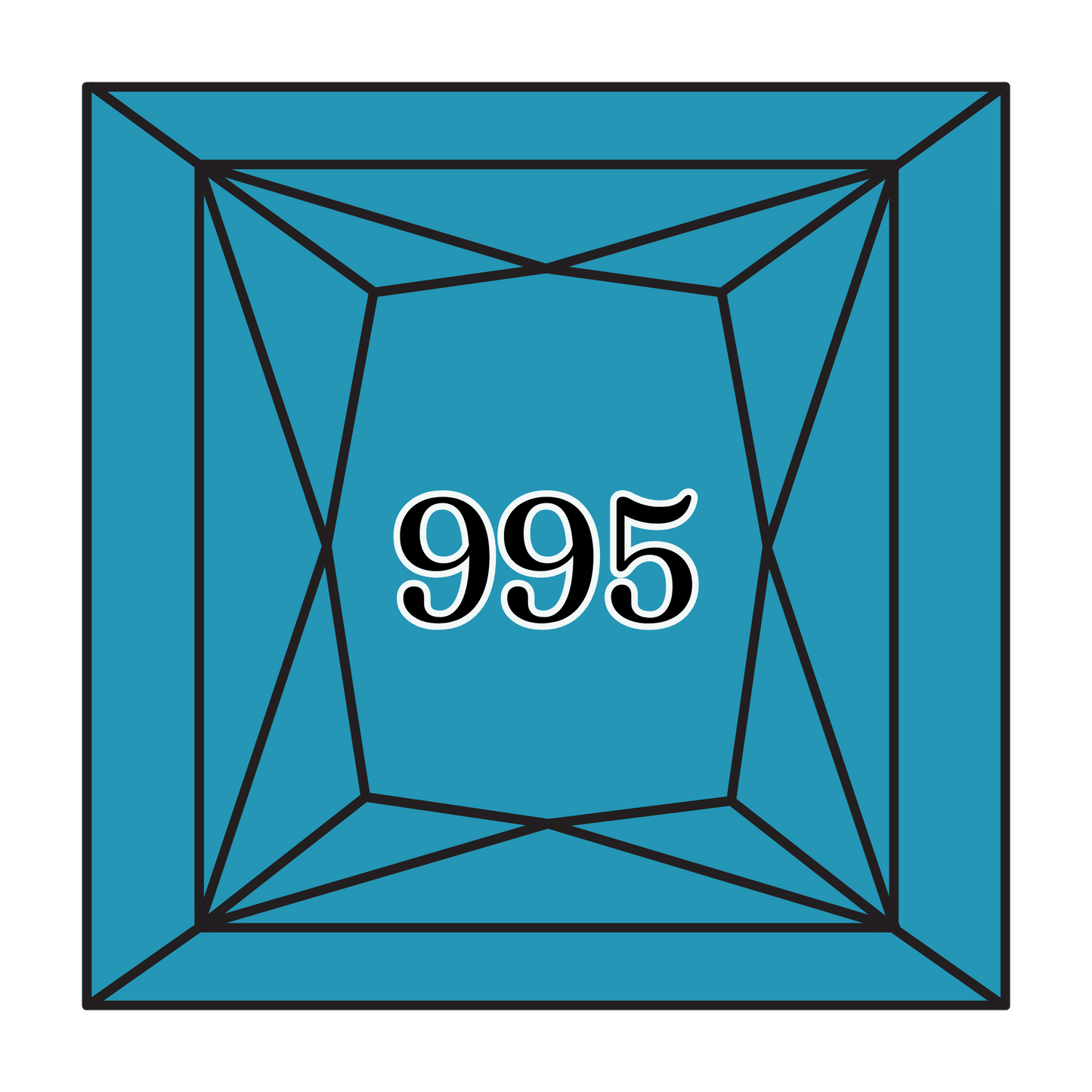 True North Diamond Art Square Diamond Drills 995 - Dark Electric Blue - Square Bulk Diamond Drills