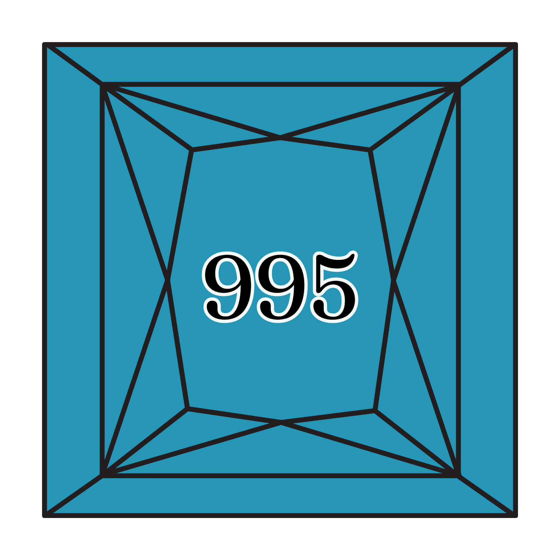 True North Diamond Art Square Diamond Drills 995 - Dark Electric Blue - Square Bulk Diamond Drills